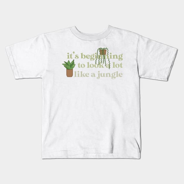 plant lover Kids T-Shirt by nicolecella98